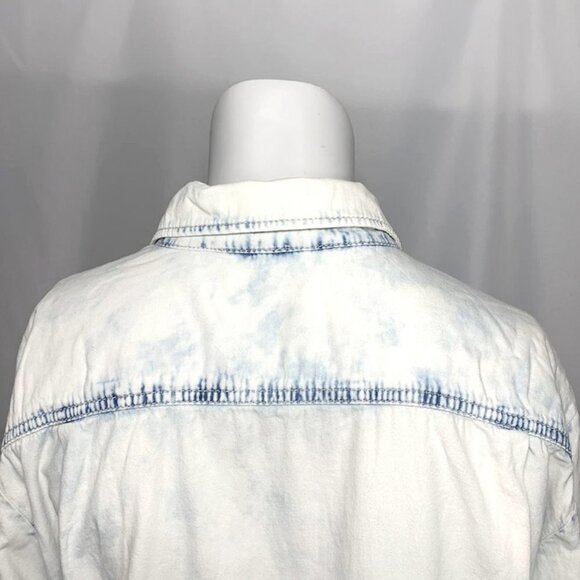 VANILLA STAR Bleached out denim top - Picture 5 of 6